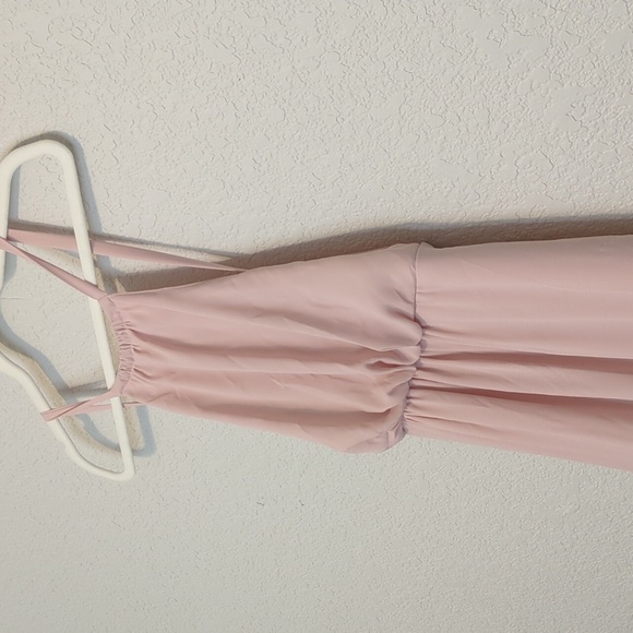 Show Me Your MuMu Amanda blush sleeveless backless halter maxi dress - Picture 6 of 11